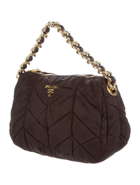 prada gaufre handbag|Prada tessuto shoulder bag.